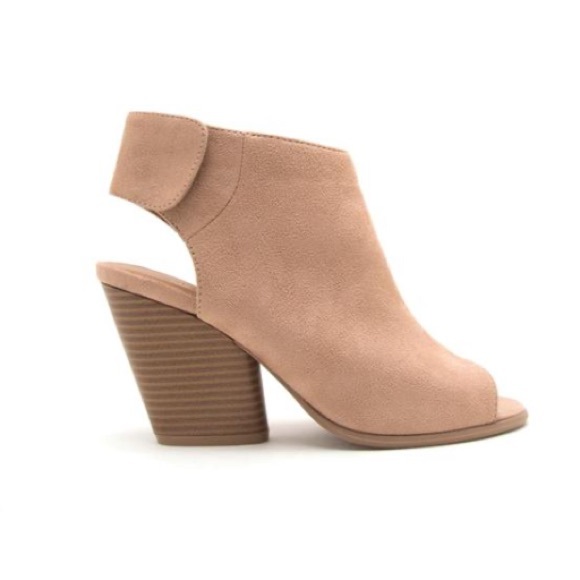 OLYMPIA- Peep Toe Bootie - Picture 4 of 8